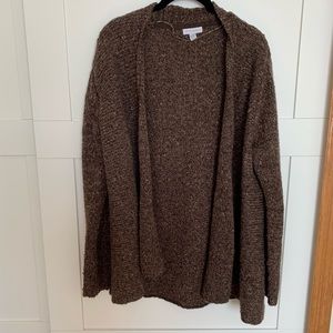 Women’s Charter Club Brown Open Cardigan | size xl